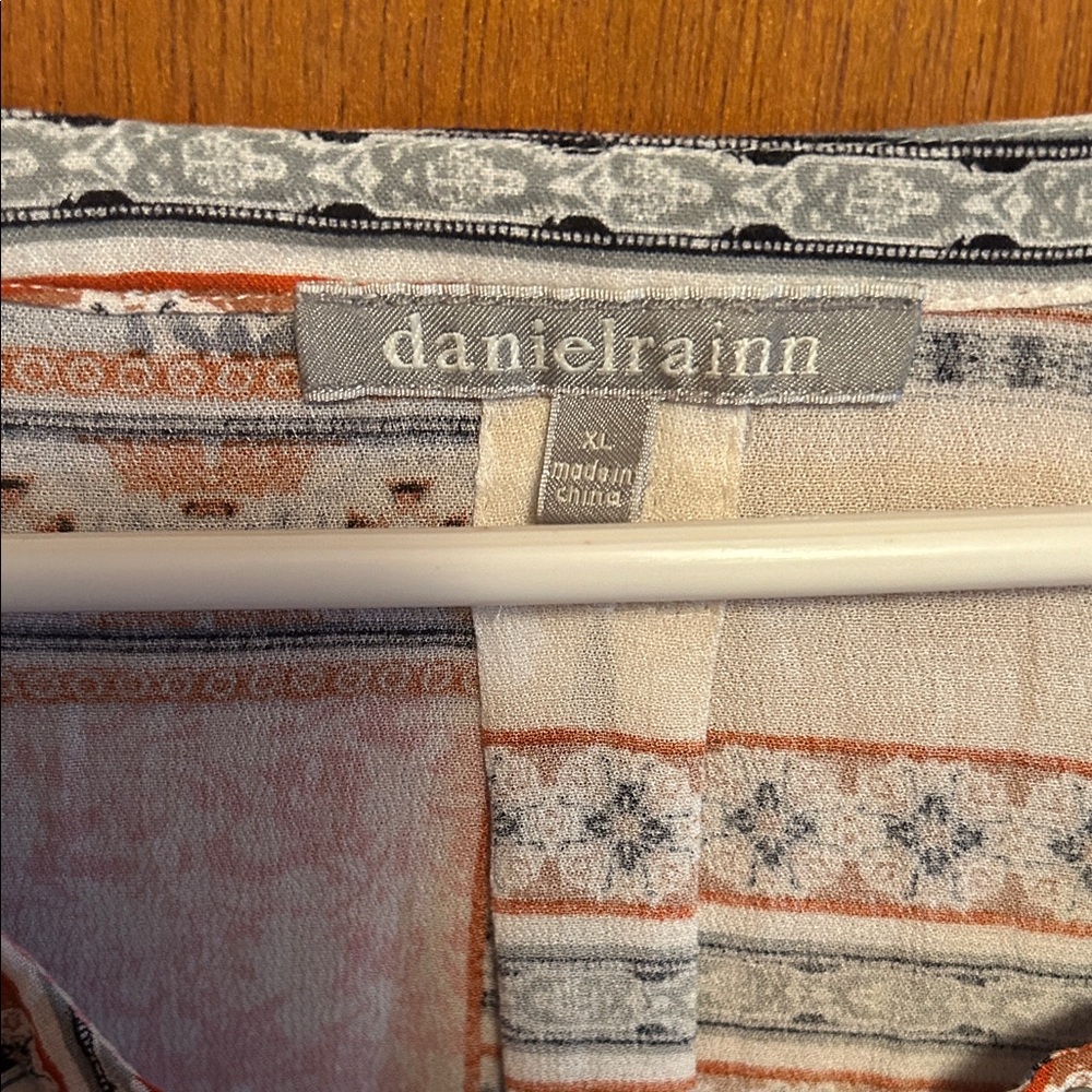 Daniel Rainn Multicolor Patchwork Blouse - image 2